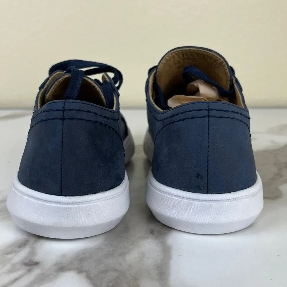Patina Portland Leather Women’s Size 6.5 Blue Low Top Street Sneakers Casual
